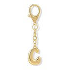 Bubble Initial Letter - Bag Charm