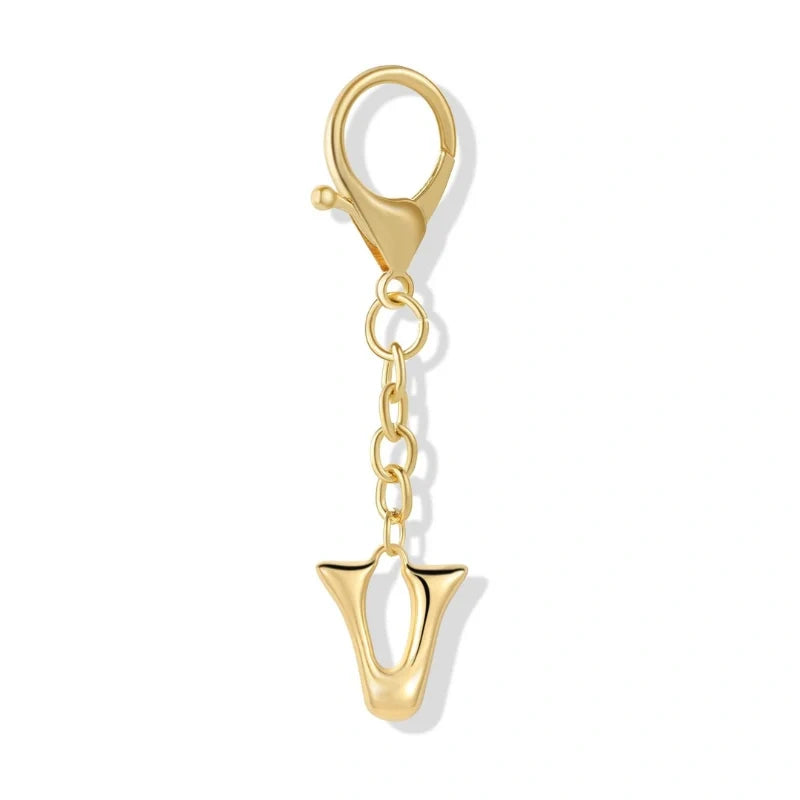 Bubble Initial Letter - Bag Charm