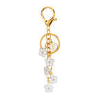 Daisy Flower Initial Letter - Bag Charm (White)