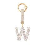 Sparkle Initial – Bag Charm (Silver)
