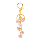 Daisy Flower Initial Letter - Bag Charm (Pink)