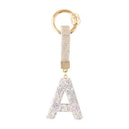 Sparkle Initial – Bag Charm (Silver)