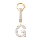 Sparkle Initial – Bag Charm (Silver)