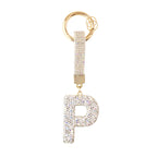 Sparkle Initial – Bag Charm (Silver)