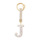 Sparkle Initial – Bag Charm (Silver)