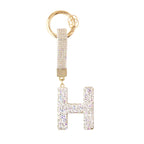 Sparkle Initial – Bag Charm (Silver)